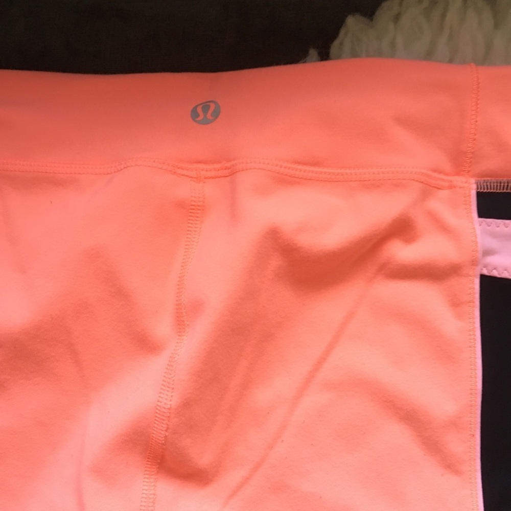 LULULEMON neon orange heat it up crop - Picture 5 of 7
